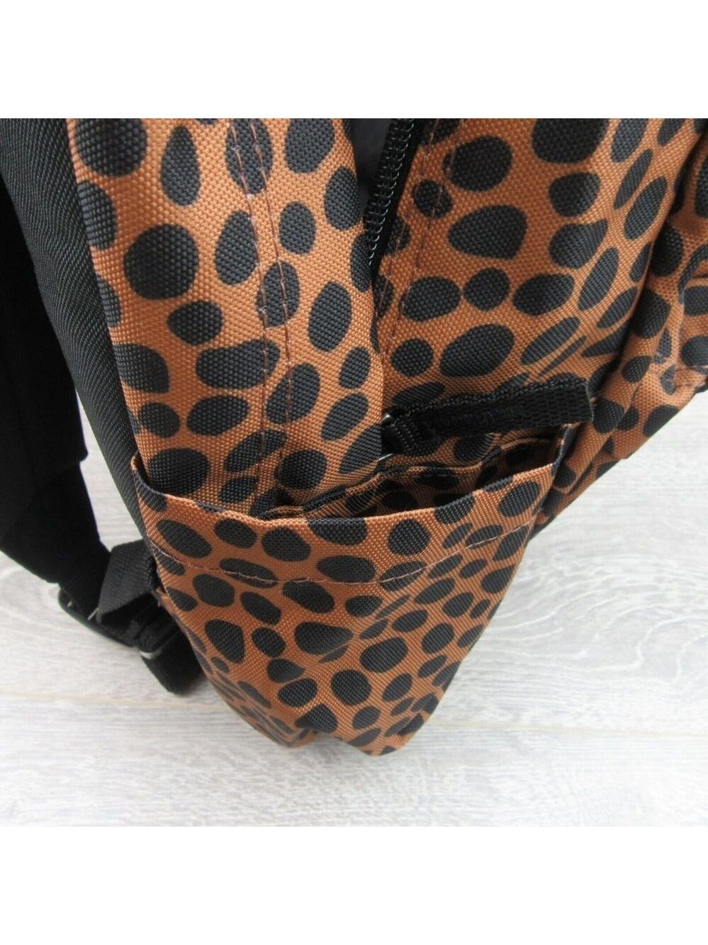Vans Old Skool H20 Backpack School Travel Bag 22L Brown Black Animal Print NEW - Picture 7 of 12